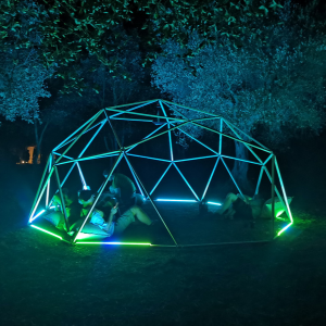 Claudio Guerrieri's interactive light dome at the Audiovisual Festival