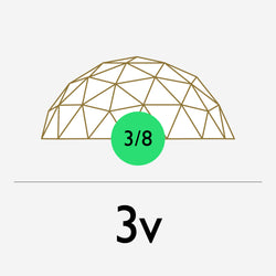 3v Geodesic Dome Hub Kit - 3/8th - Beta