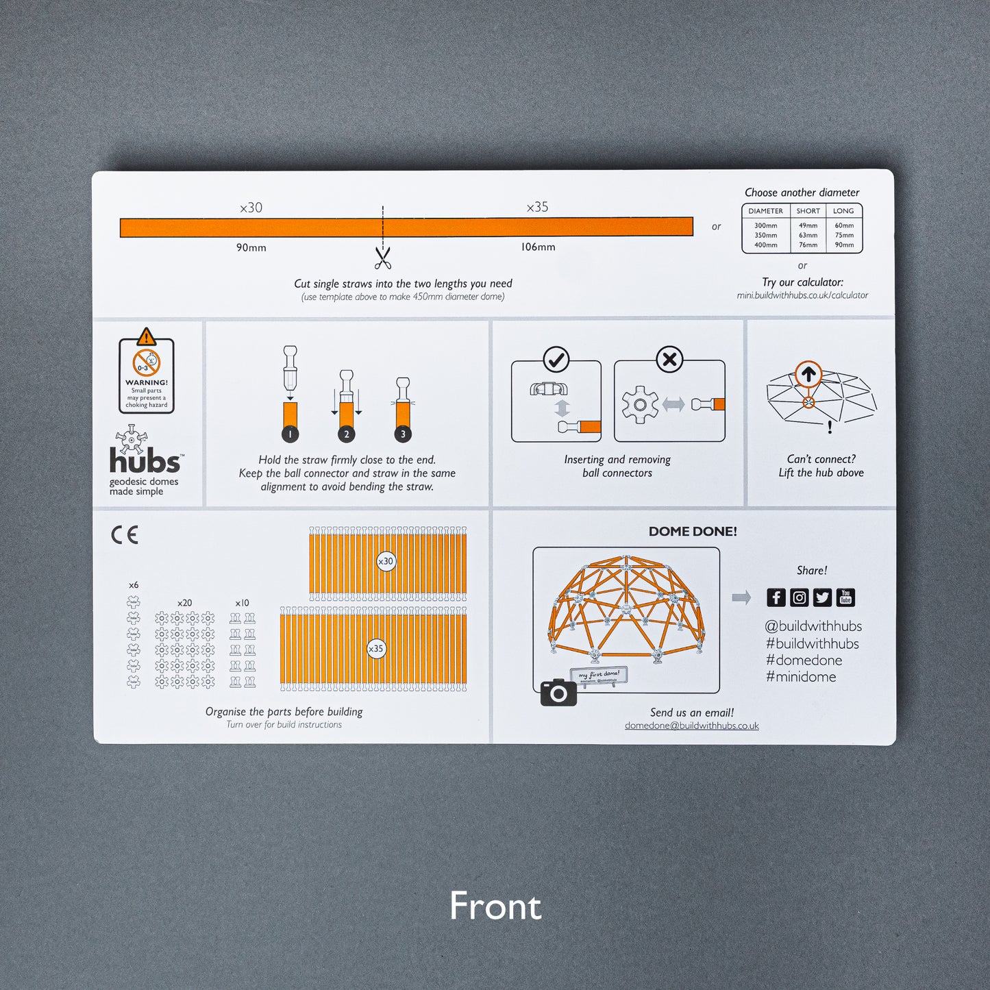 Hubs mini - model 2v dome kit