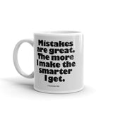 Mistakes are great - Bucky quote - Mug