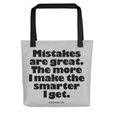 Mistakes are great - Bucky quote - Tote